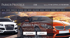 Desktop Screenshot of parkerprestige.co.uk